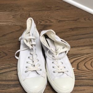 High top leather converse